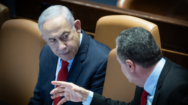 בנימין נתניהו, ישראל כ"ץ (צילום: יונתן זינדל, פלאש 90)