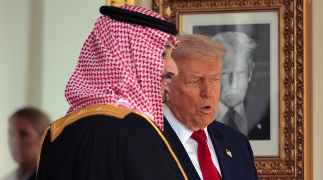  מוחמד בן סלמאן, דונלד טראמפ (צילום: Chip Somodevilla/Getty Images)