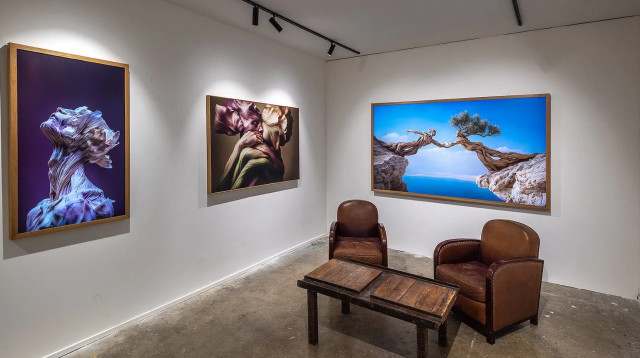 תערוכת אומנות ב-AI (צילום:  רועי עדין)