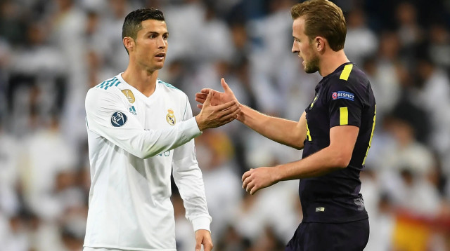 הארי קיין, טוטנהאם לצד כריסטיאנו רונאלדו, ריאל מדריד (צילום: GettyImages)