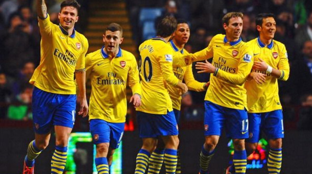 שחקני ארסנל, 2014 (צילום: Gettyimages)