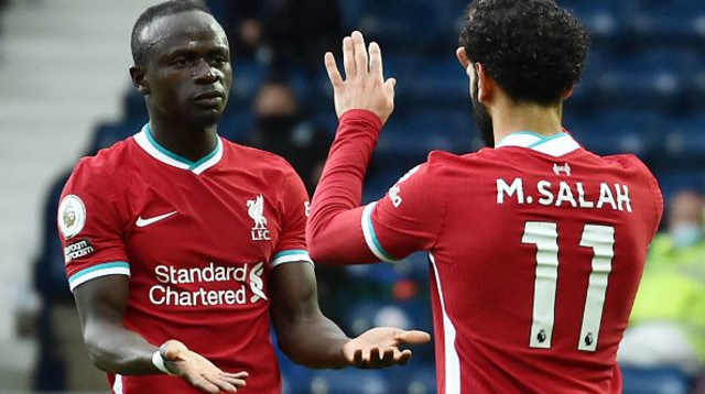 מוחמד סלאח, סאדיו מאנה (צילום: RUI VIEIRA/POOL/AFP via Getty Images)