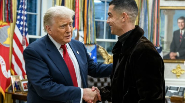 כריסטיאנו רונאלדו ודונאלד טראמפ (צילום: האינסטגרם הרשמי של כריסטיאנו רונאלדו)