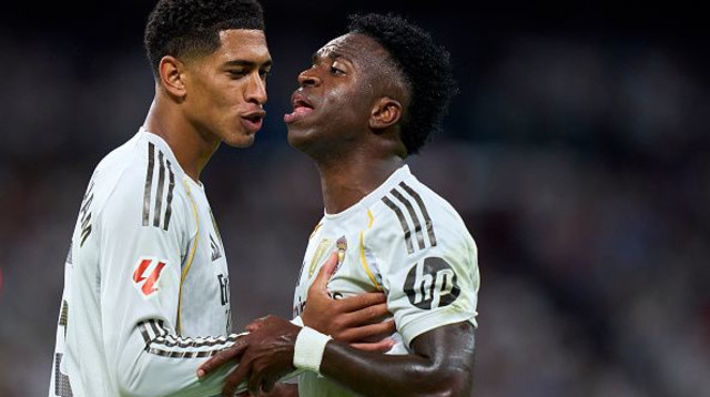 בלינגהאם יחד עם ויניסיוס (צילום: Diego Souto / Contributor)