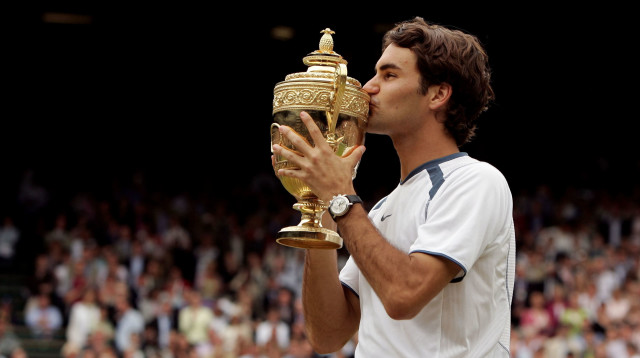 עטה חזות בלתי שבירה. פדרר (צילום: GettyImages, Clive Brunskill)