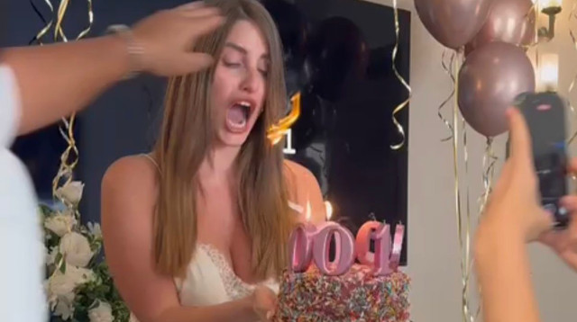 התקרית ששל דנה זרמון בעת חגיגות 33 מיליון עוקבים באינסטגרם (צילום: ללא קרדיט)