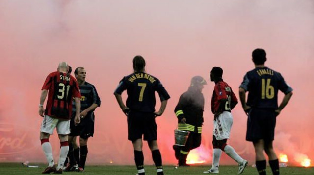 הדרבי של מילאנו. 2005 (צילום: GettyImages)