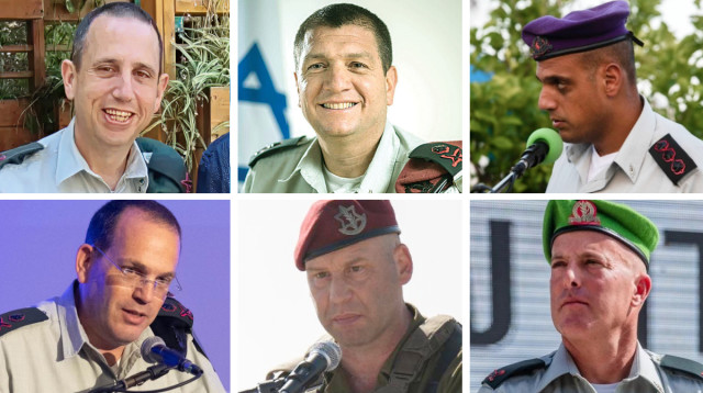 עודד בסיוק, אהרון חליווה, ירון פינקלמן, יוסי שריאל, אבי רוזנפלדחיים כהן,  (צילום: דובר צה"ל)