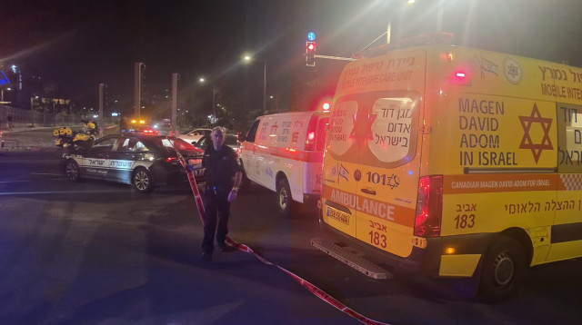 אירוע ירי בתל אביב (צילום: תיעוד מבצעי מד"א)