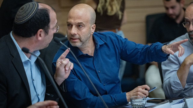 גור בליי בעימות עם שמחה רוטמן (צילום: יונתן זינדל, פלאש 90)