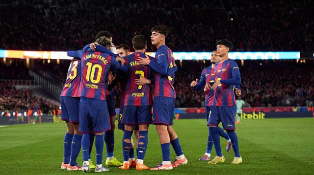 שחקני ברצלונה (צילום: Quality Sport Images / Contributor)