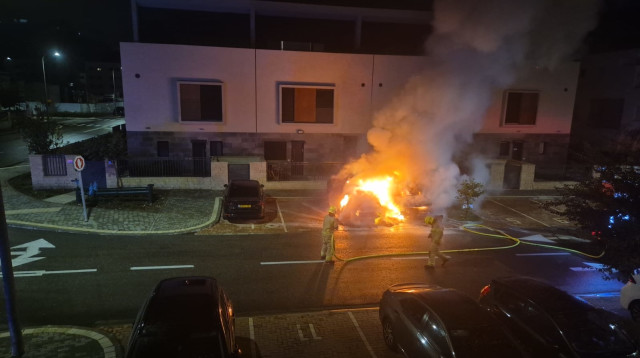 הצתת רכבים בקרית טבעון  (צילום: שימוש לפי סעיף 27א')