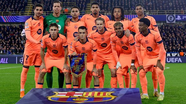 שחקני ברצלונה (צילום: GettyImages)