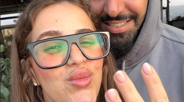 שרין אברהם ובן זוגה (צילום: אינסטגרם)