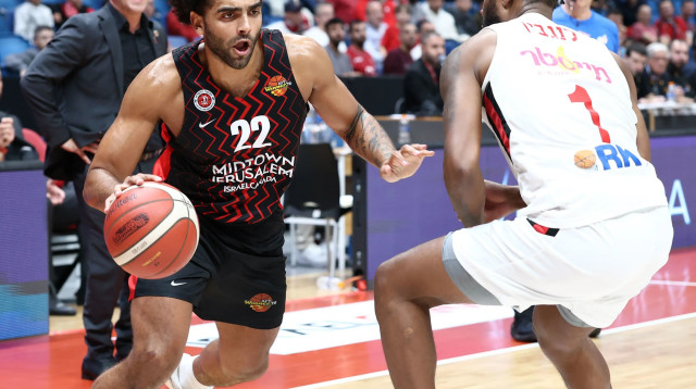 שחקן הפועל ירושלים, אנתוני לאמב (צילום: דני מרון)