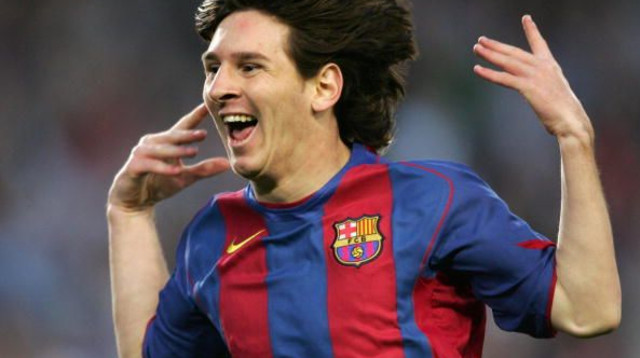 ליאונל מסי במדי ברצלונה (צילום: Gettyimages)