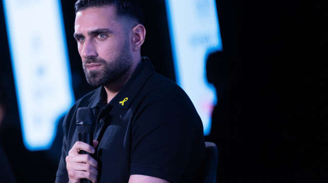 שגב כלפון בכנס "ישראל היום" בירושלים (צילום: יונתן זינדל, פלאש 90)