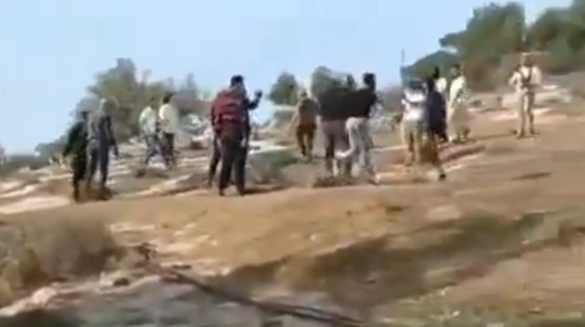 עימותים בין מתנחלים לפלסטינים באזור בית לחם (צילום: שימוש לפי סעיף 27א')