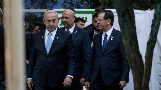 בנימין נתניהו, יצחק הרצוג (צילום: נעמה גרינבאום)