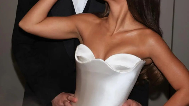 נועה קירל ודניאל פרץ חתן וכלה (צילום: ערן בארי)