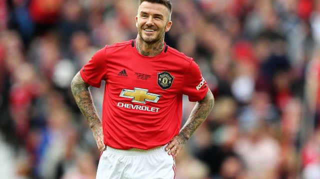 בקהאם במדי מנצ'סטר יונייטד (צילום: Matthew Lewis/Getty Images)