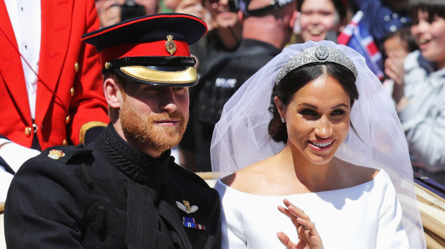 מייגן מרקל, הנסיך הארי (צילום: CHRISTOPHER FURLONG/AFP via Getty Images)