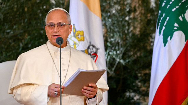 האפיפיור לאו ה-14 בלבנון (צילום: רויטרס)