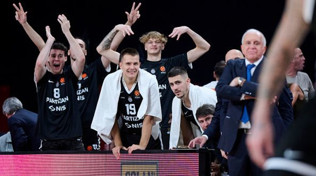 שחקני פרטיזן בלגרד (צילום: Getty images)