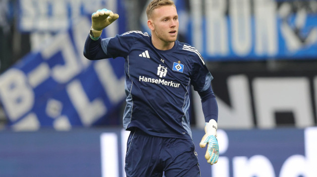 שוער המבורג, דניאל פרץ (צילום: GettyImages, Sebastian El-Saqqa - firo sportphoto)