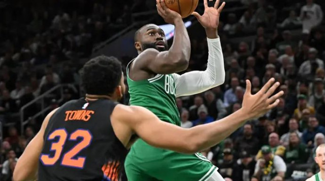 שיא עונתי בדרך לניצחון. ג'יילן בראון (צילום: רויטרס)