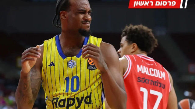 אושיי בריסט, שחקן מכבי תל אביב (צילום: אודי ציטיאט)