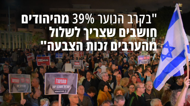 בקרב הנוער, 39% מהיהודים חושבים שצריך לשלול מהערבים זכות הצבעה (צילום: ללא קרדיט)