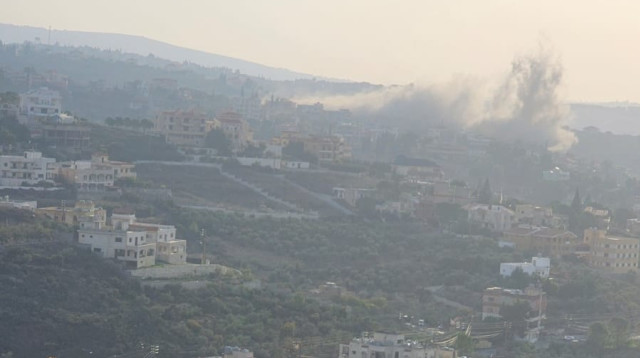 תקיפות צה"ל בדרום לבנון (צילום: רשתות ערביות)