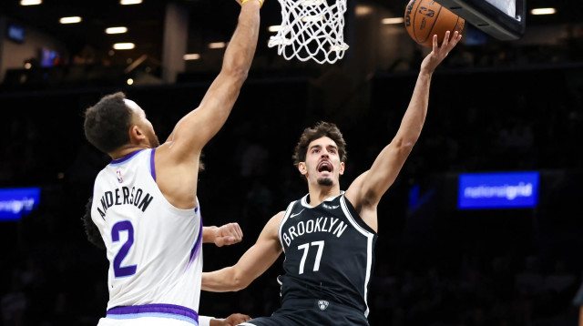 שחקן ברוקלין נטס, בן שרף (צילום: רויטרס)