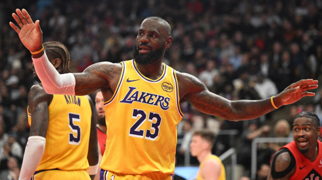 שחקן לוס אנג'לס לייקרס, לברון ג'יימס (צילום: רויטרס)