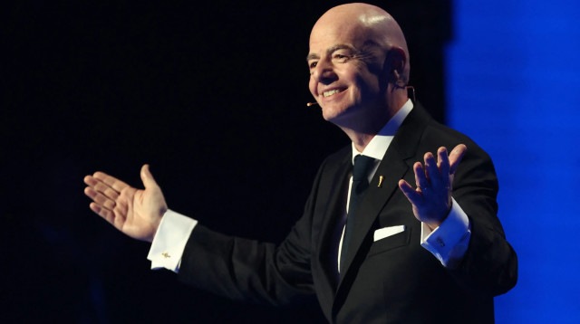 ג'אני אינפנטינו נשיא פיפ"א, הגרלת מונדיאל 2026 (צילום: רויטרס)