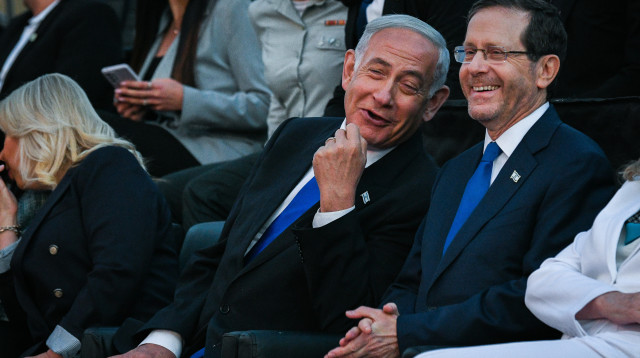 בנימין נתניהו, יצחק הרצוג (צילום: אריה לייב אברמס, פלאש 90)