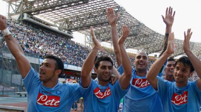 שחקני נאפולי בעונת 2009/10 (צילום: Getty images)