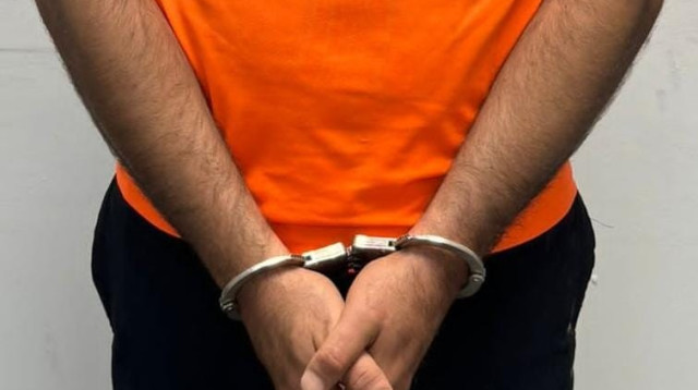 החשוד במעשה מגונה בקטינה ברמת גן (צילום: דוברות המשטרה)