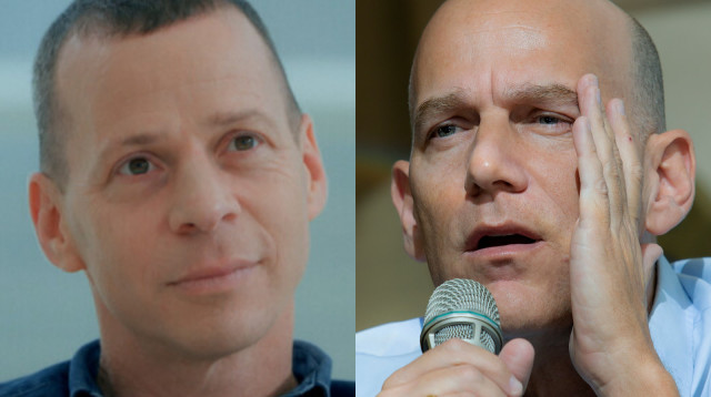 גיא פלג, עמית סגל (צילום: משה שי פלאש 90, צילום מסך קשת 12)