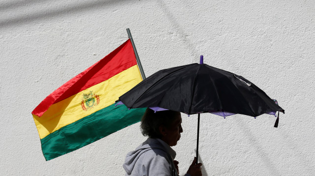 דגל בוליביה (צילום: REUTERS/David Mercado)