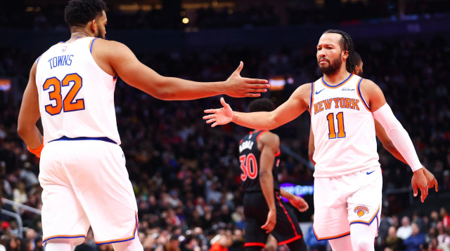 ג'יילן ברונסון שחקן ניו יורק ניקס (צילום: GettyImages, Cole Burston)