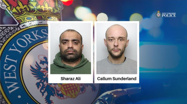 שראז עלי וקאלום סנדרלנד (צילום: westyorkshire police)