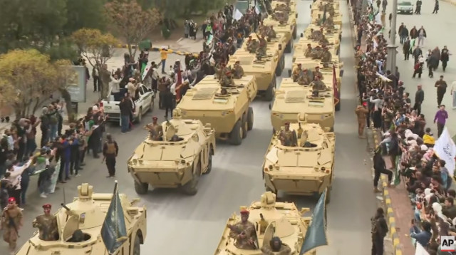 נגמ"שים תוצרת טורקיה בסוריה (צילום: רשתות חברתיות)