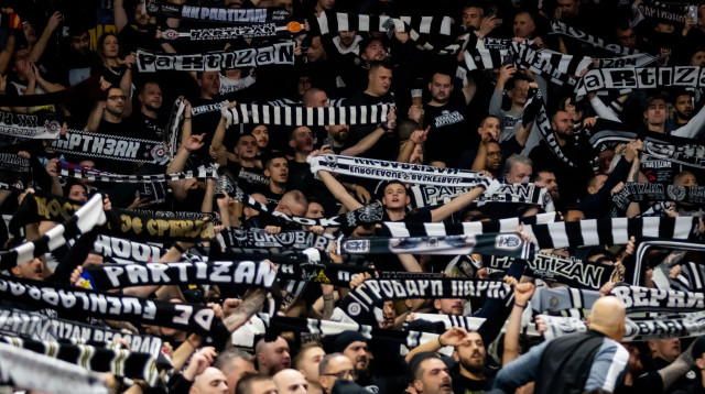 קהל של פרטיזן בלגרד, יורוליג (צילום: GettyImages)