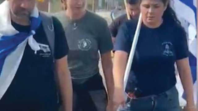 שרן השכל בצעדה לכנסת (צילום: צילום מסך רשתות חברתיות)