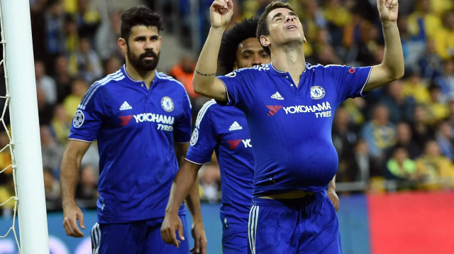 שחקן צ'לסי אוסקר חוגג (צילום: ברני ארדוב)