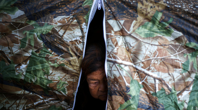 העימות בין תאילנד לקמבודיה, האזרחים במקלט זמני (צילום:  REUTERS/Athit Perawongmetha)