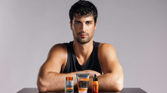 דני אבדיה בקמפיין ללוריאל  (צילום: מיכה לובטון)