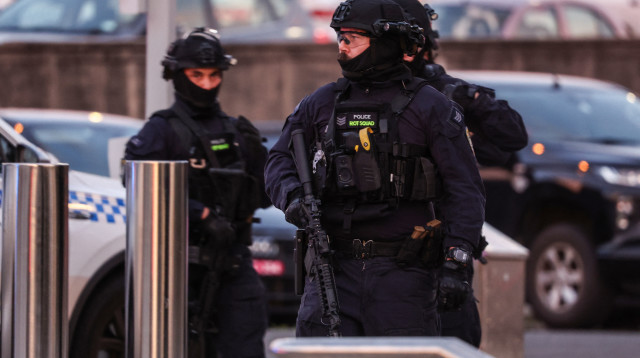 זירת הפיגוע באוסטרליה (צילום:  DAVID GRAY / AFP )